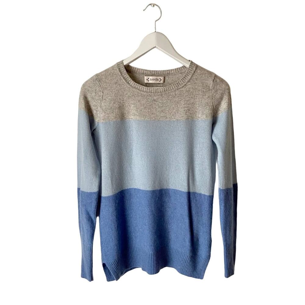 Nanette Lepore Cashmere Color Block Sweater Size Small